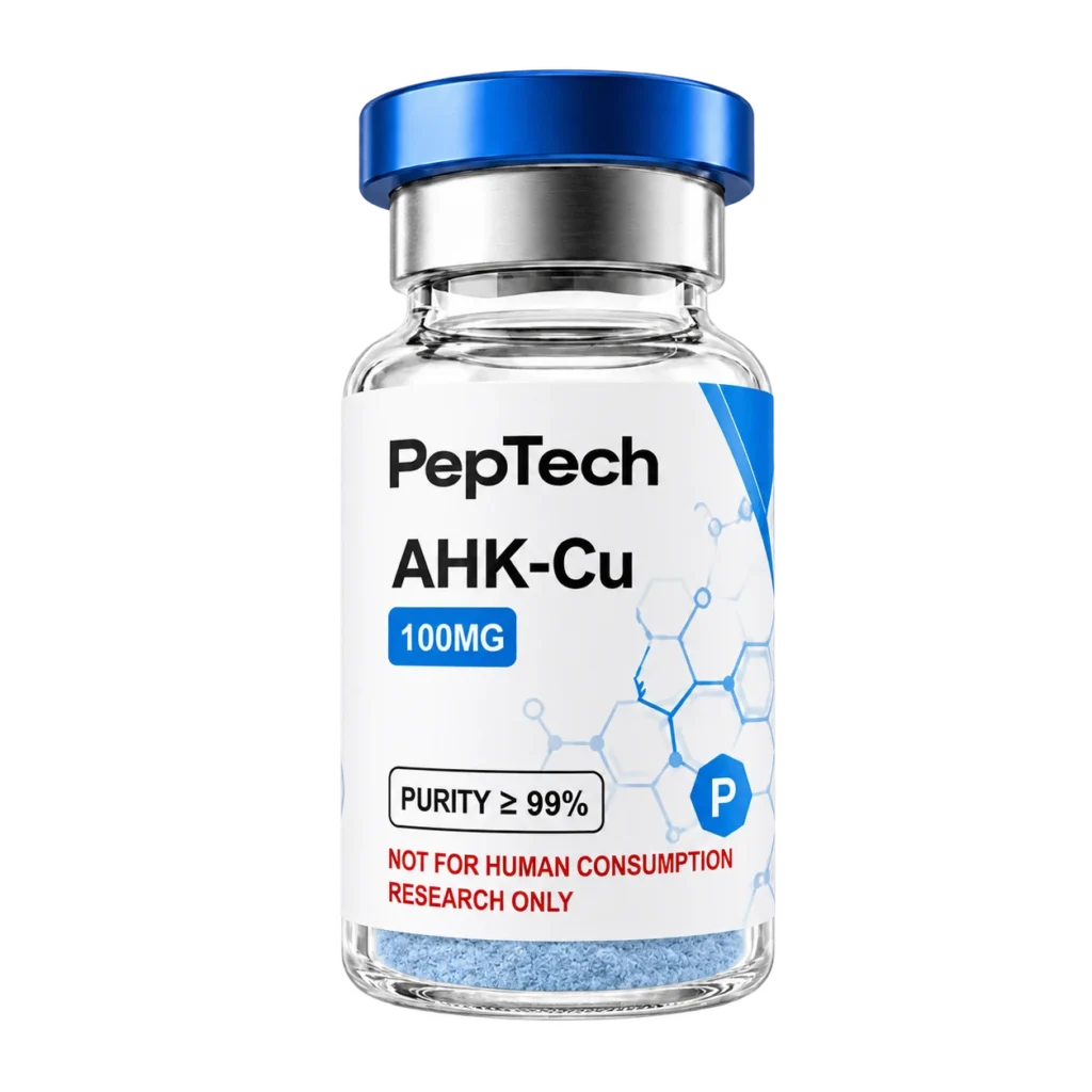 PepTech AHK-Cu 100 mg vial, labelled research use only